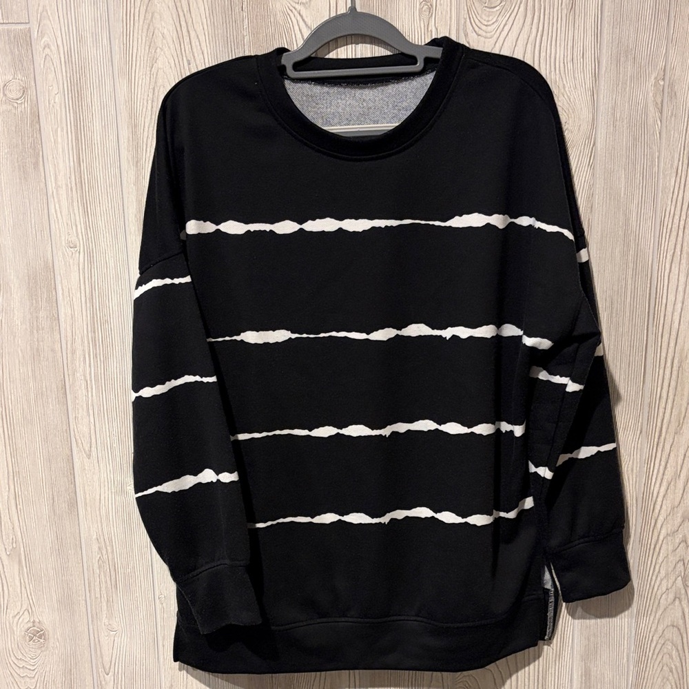 Black and White Striped Sweater